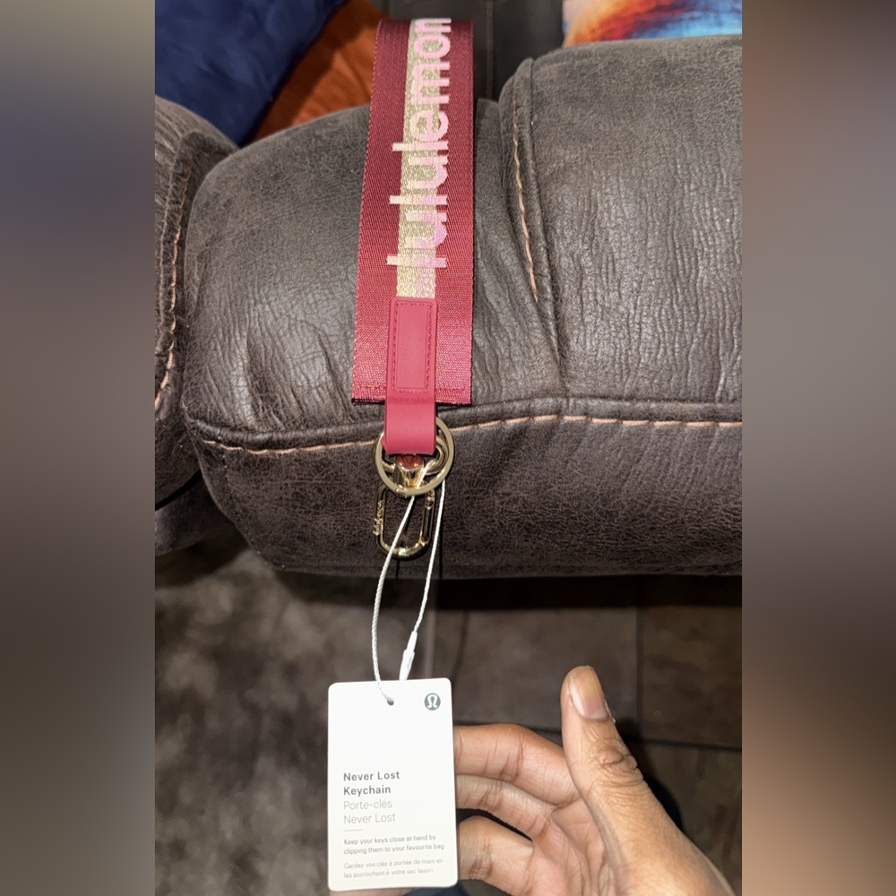 Lululemon Red Keychain